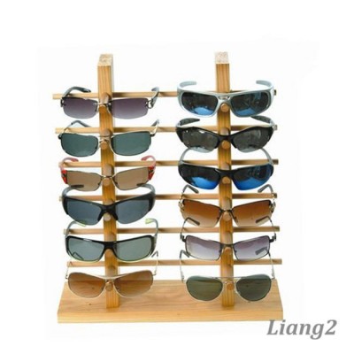 Modern factory price bespoke double sided display wall shelves for eyeglass shop design