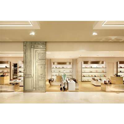 Modern customized display fixture for shoes store interior design shopfitting