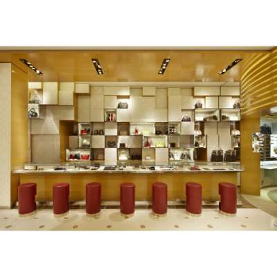 Hot-selling Customized Bag Store Interior Decoration Design Display Furniture Customized Shopfitting for Bags